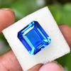 Natural Blue Sapphire Loose Gemstone 14 Ct Emerald Shape for Her/Him September Birthday Birthstone