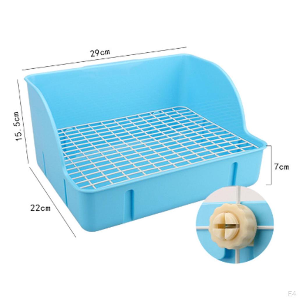 for Small Animal Bunny Guinea Pig Galesaur Ferrets Corner Litter Pan Potty Trainer Pets Cage Toilet