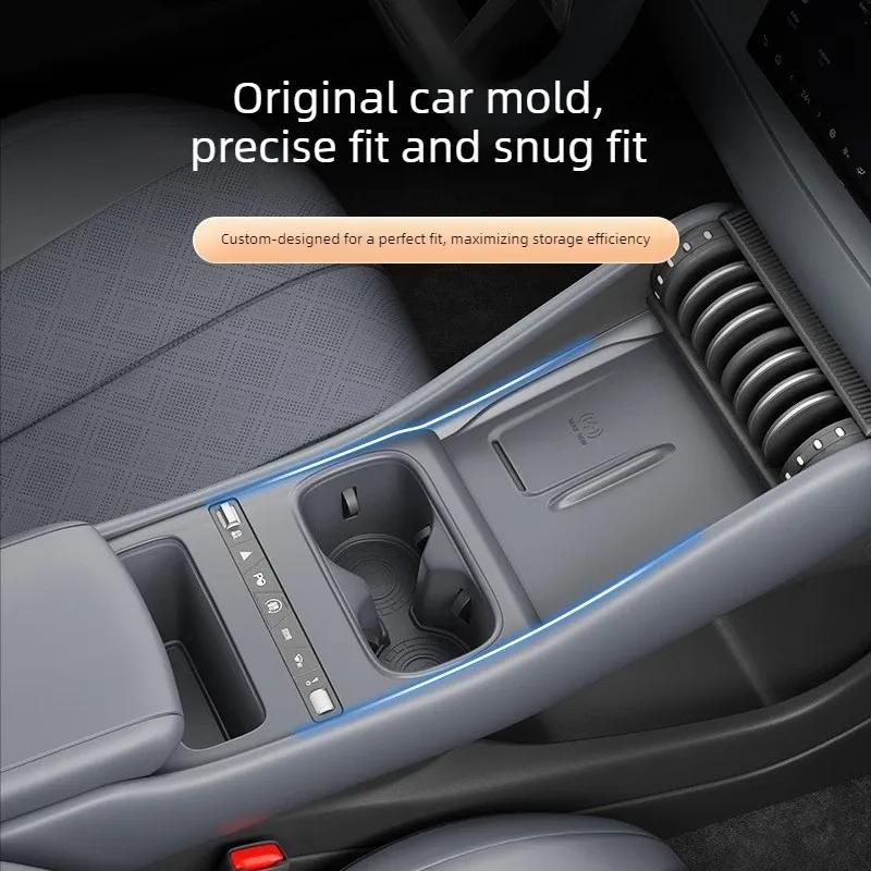 Wireless Charging Pad Silicone Pad Cup Holder Waterproof Car Decoration Automobile Interior Mouldings for BYD ATTO 3 EVO 2026