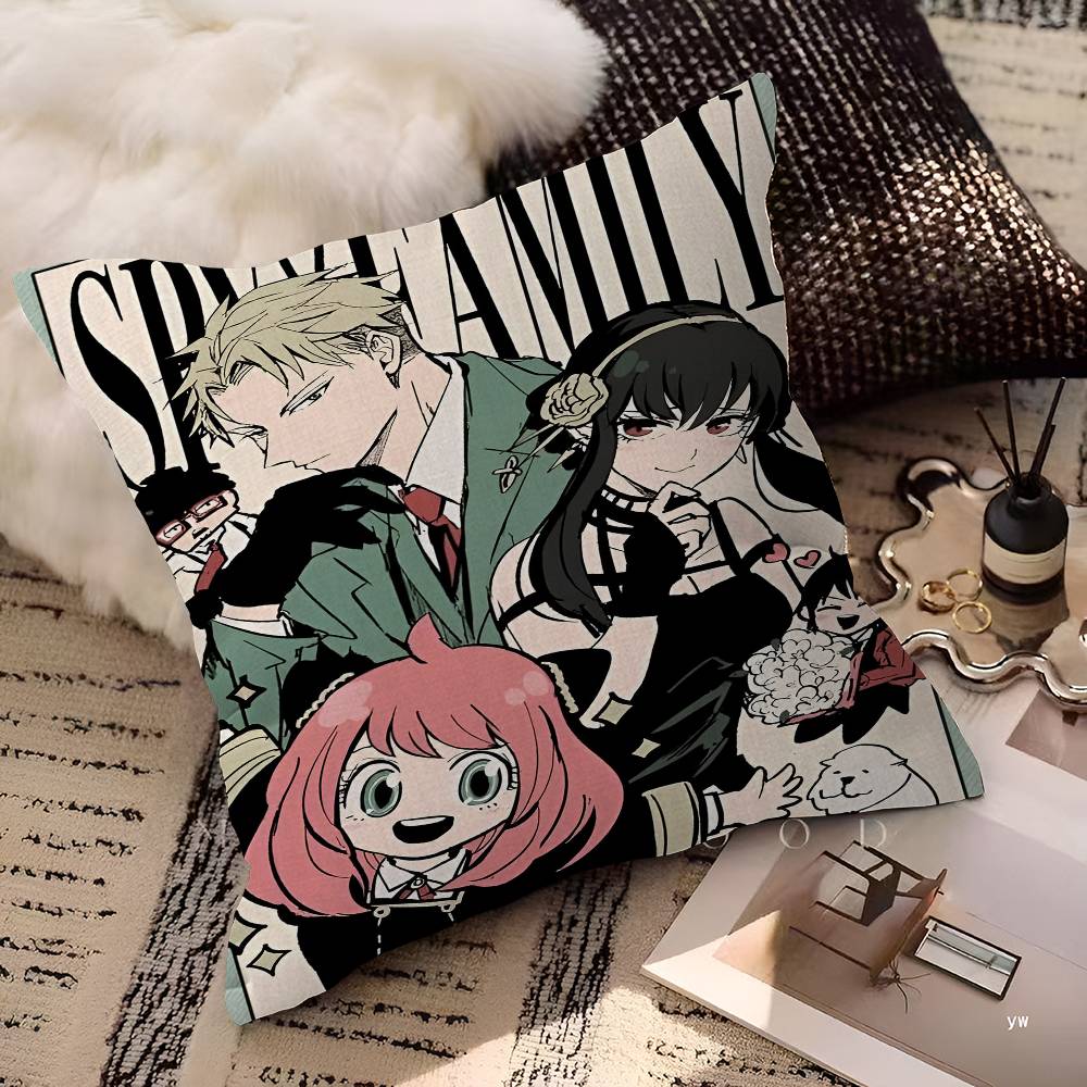 Spy X Family Pillow Anime Pillow Sofa Bed Head Pillow Cover Cushion Cover 45x45 cm Fashion