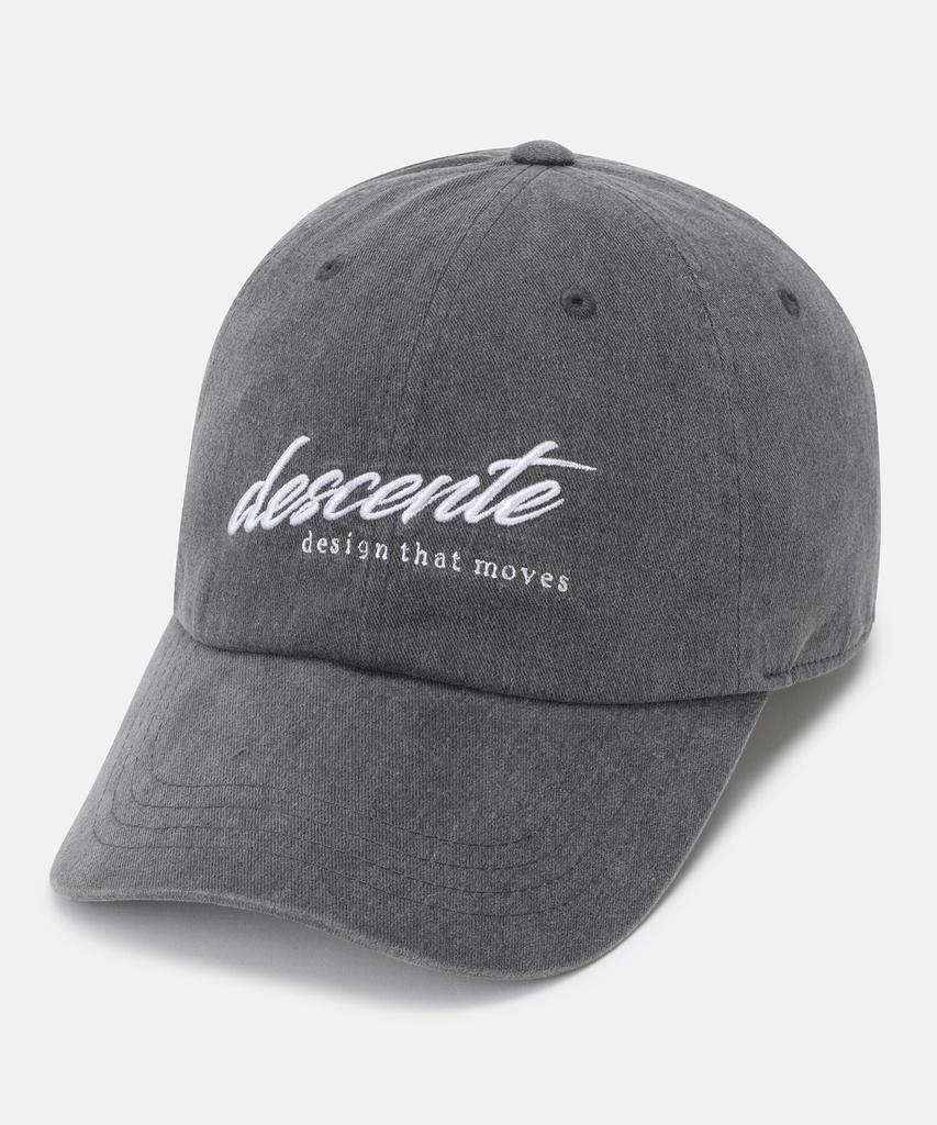 DESCENTE Women'S Wording Logo Ball Cap Black Sr322Ucp71