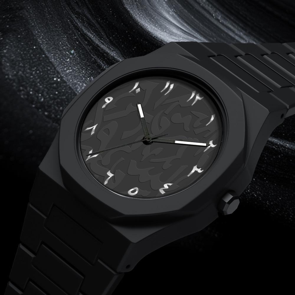Middle Eastern popular sports watches for men and women dopamine quartz watches niche fashion waterproof stainless steel