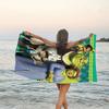 1pc Shrek1 Beach Towel, Beach and Seaside Swimming Pool Equipment, Fashion Pattern, Rectangular, Travel Essentials