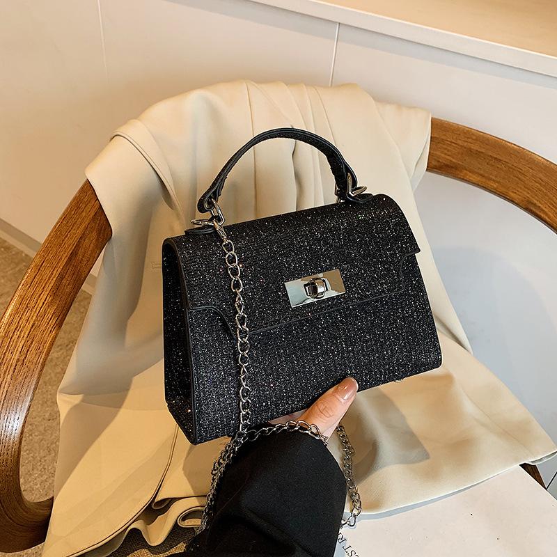 

Handheld Ladies Pop Black Mini Fashion Sequin Bag золотий