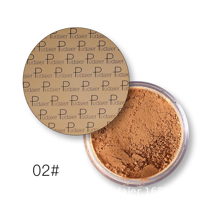 Pudaier maquillage poudre libre nacrée mate mettant en évidence la poudre correcteur fixant la poudre de miel