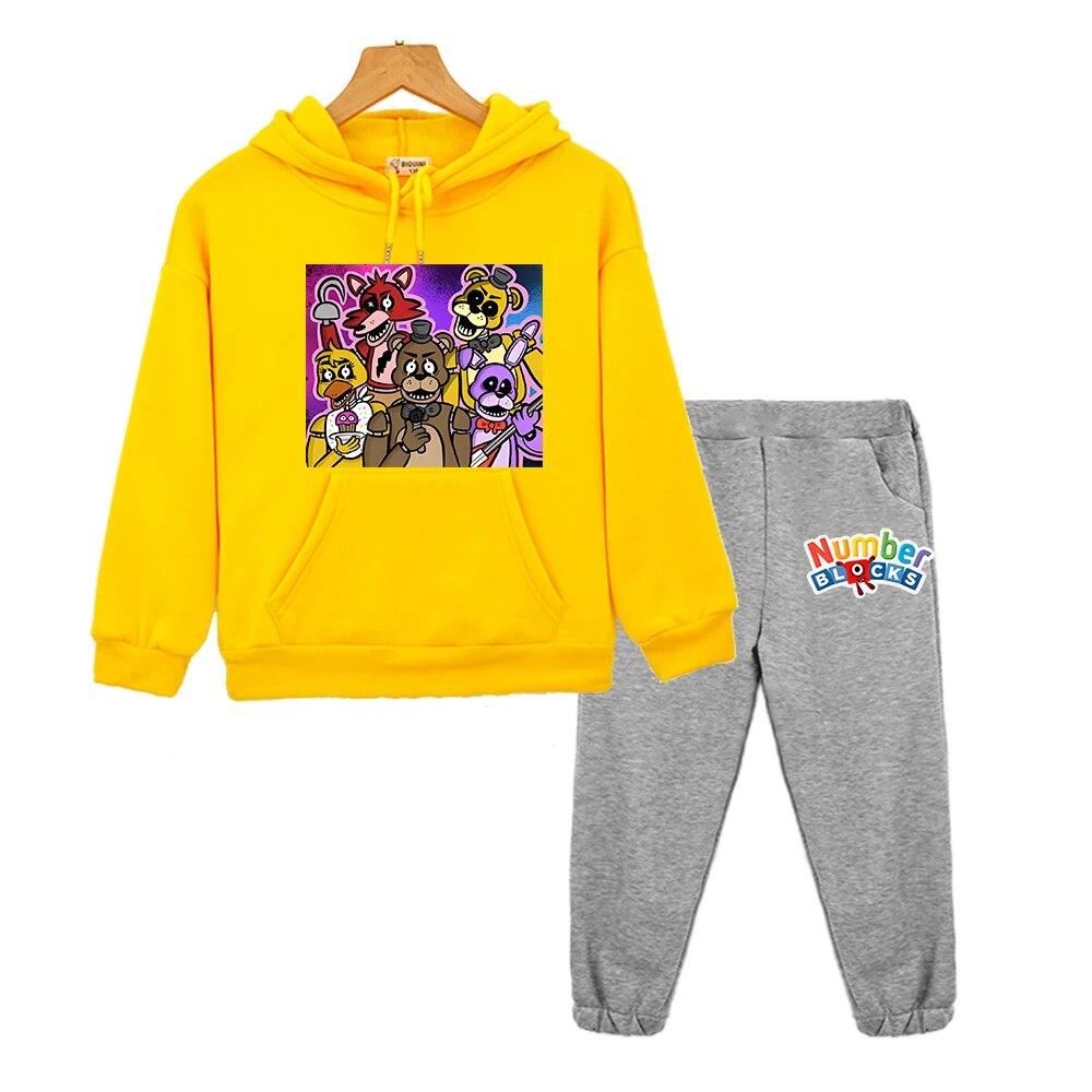 FNAF Kids Boutique Clothes Anime Hoodie Sweatshirt Fleece Pullover Autumn Bear Rabbit Game Kawaii Jacket Boys Girls Hooded Sets