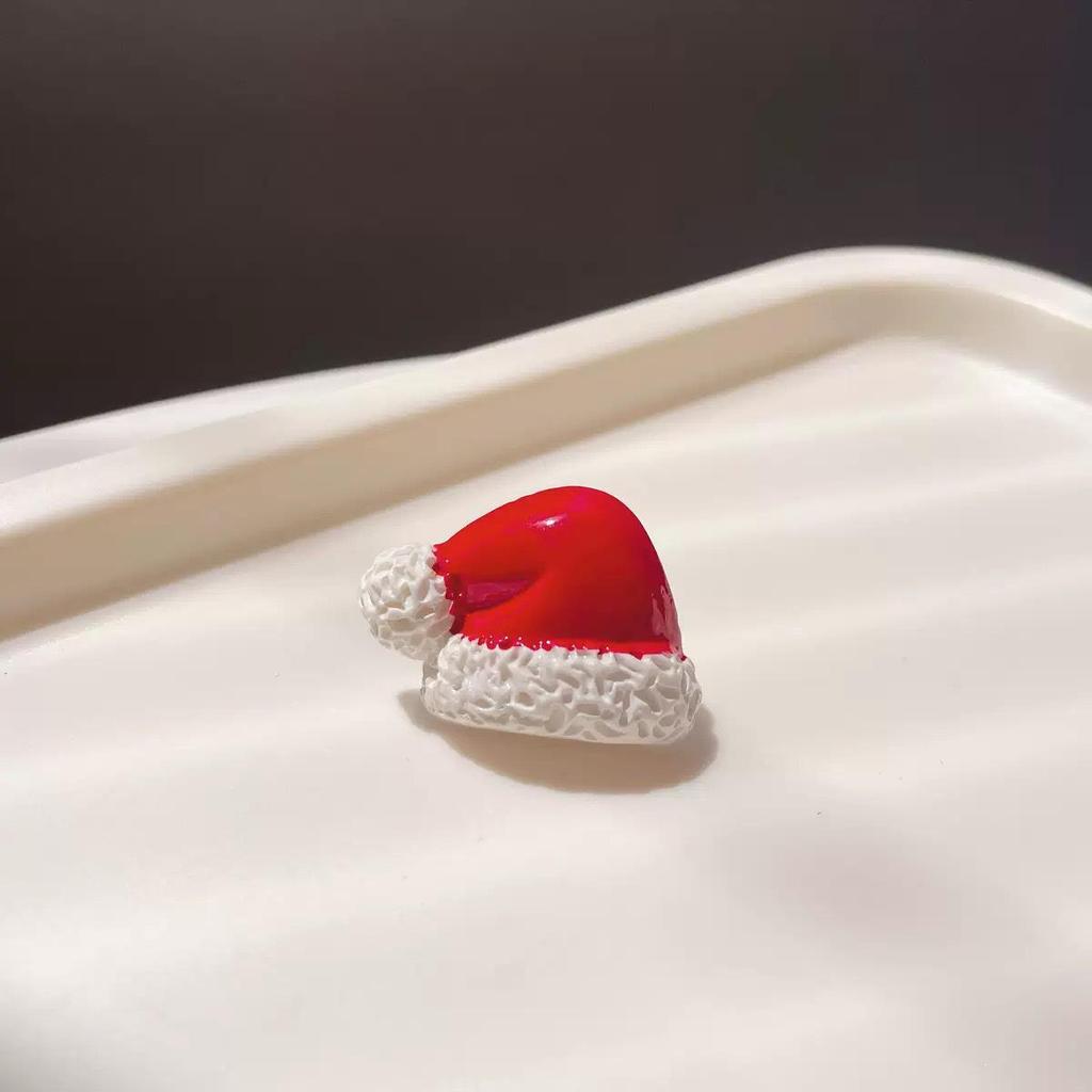 Süßer Weihnachts-Cartoon-Ring: Weihnachtsmann, Rentier, Baum Offener Schmuck für Mädchen