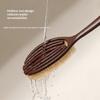 Natural Boar Bristle Coconut Fiber Long Handle Bath Brush Deep Cleansing For Daily Shower Exfoliating Skin Care