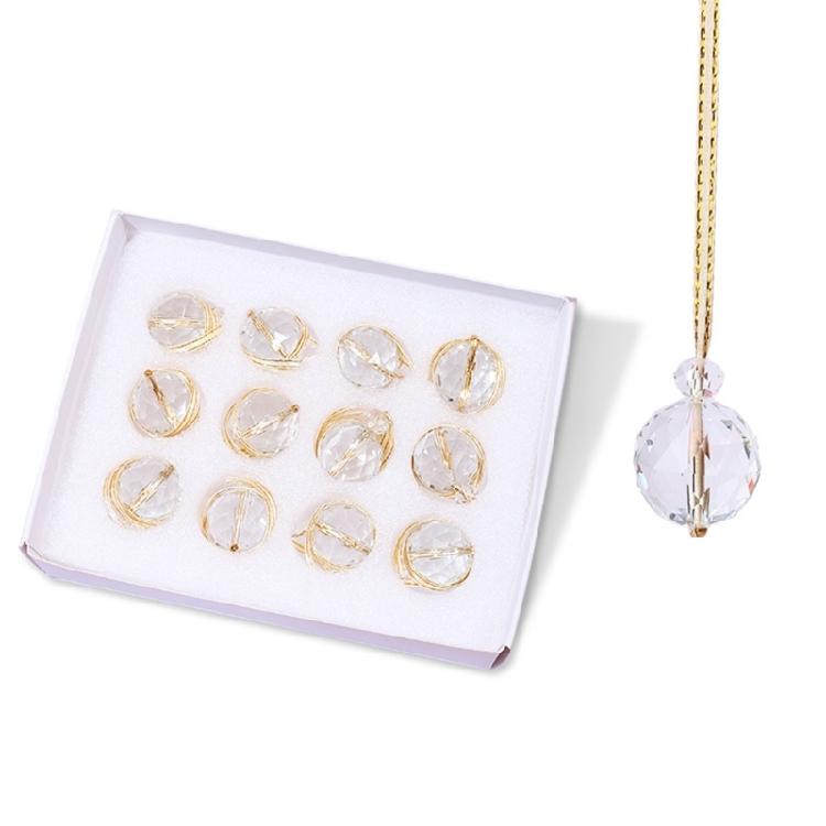 22mm Electroplated Fantasy Ball Bead Pendant Crystal Sun Catcher Diy Christmas Tree Hanging Pendant Ornaments