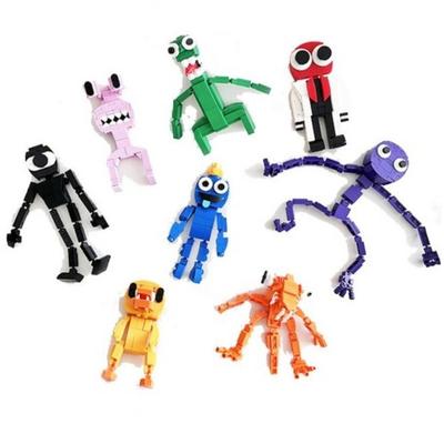 Sada stavebnicových figurek RAINBOW FRIENDS (Balení po 8 kusech), Z KOREJE