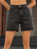 Trendy European & American Women's High-Waist Denim Shorts - Loose, Slimming Fit
