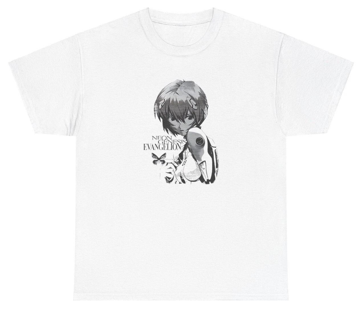 Футболка Neon Genesis Evangelion Ева Рей Синдзи Аниме 90-х Nge Винтажная Подарочная Футболка L