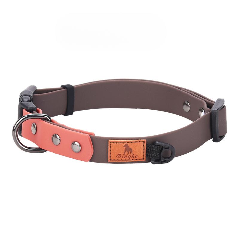 

Ретро Ошейник для питомца Водонепроницаемый и Устойчивый к ржавчине Ошейник для собаки Средняя и Крупная собака Поводок для собаки Ошейник S 26-42cm