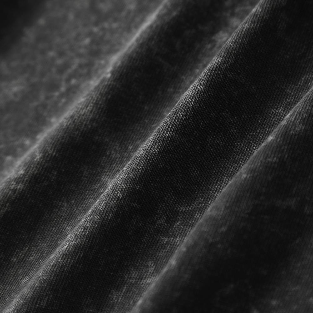 230G Heavyweight Vintage Distressed Loose Fit Plus Size Long Sleeve Cotton Crew Neck T-shirt