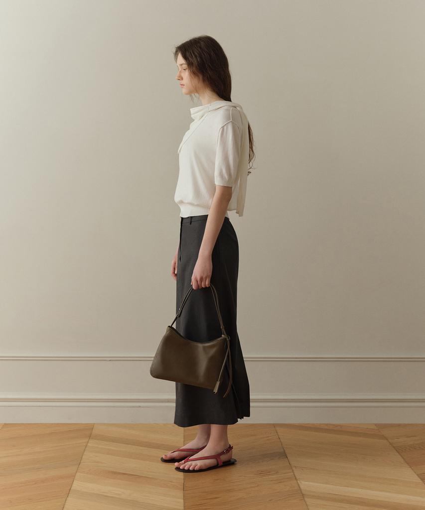 Poyueoaijeuonli Karin Maxi Skirt (Charcoal)