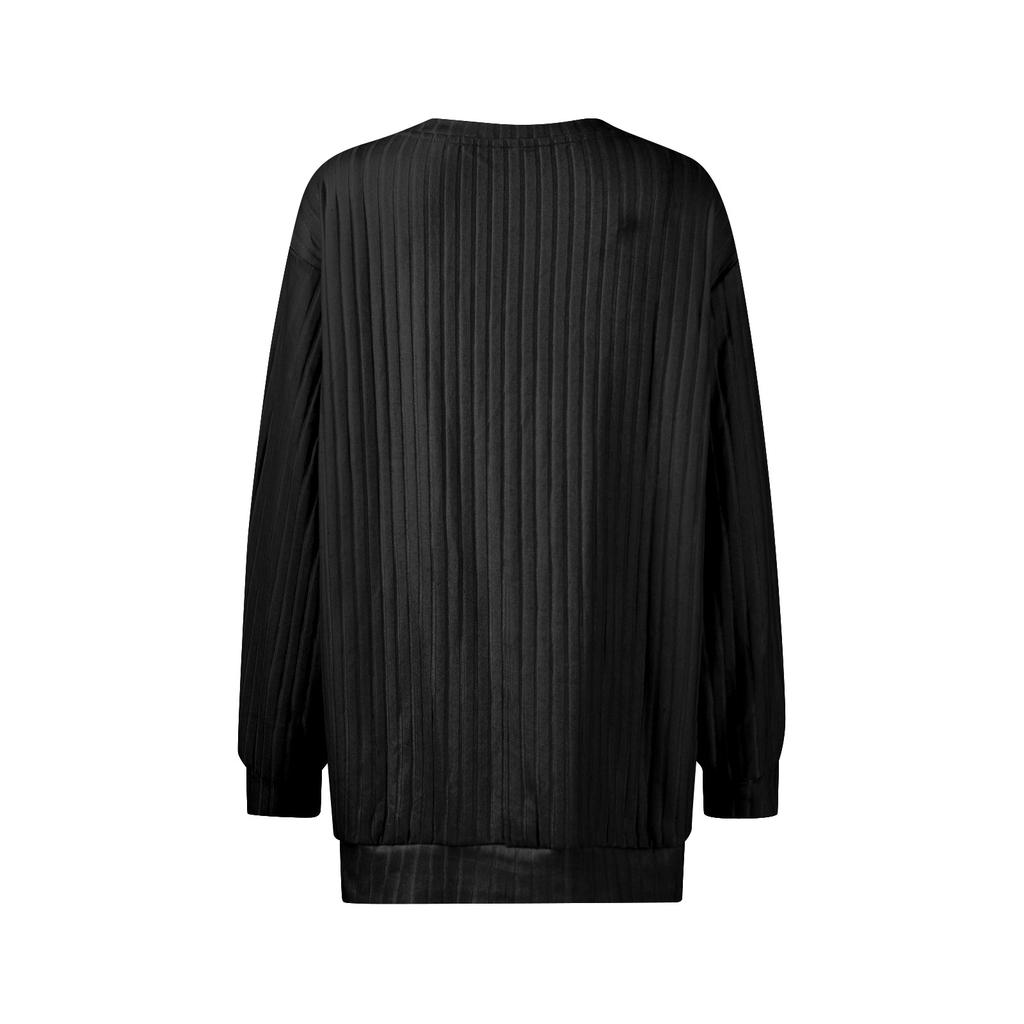 Women's Printed Lightweight Brushed-Cotton Round Neck Top