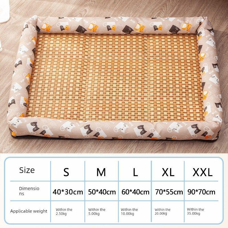 

Универсальный коврик для питомцев на четыре сезона Летний летний коврик Маленькая собака Собачий коврик Большой матрас для будки Коврик-гнездо для кошки Товары для питомцев S-40 * 30cm (within 3.00kg recommended) Gray Kitty