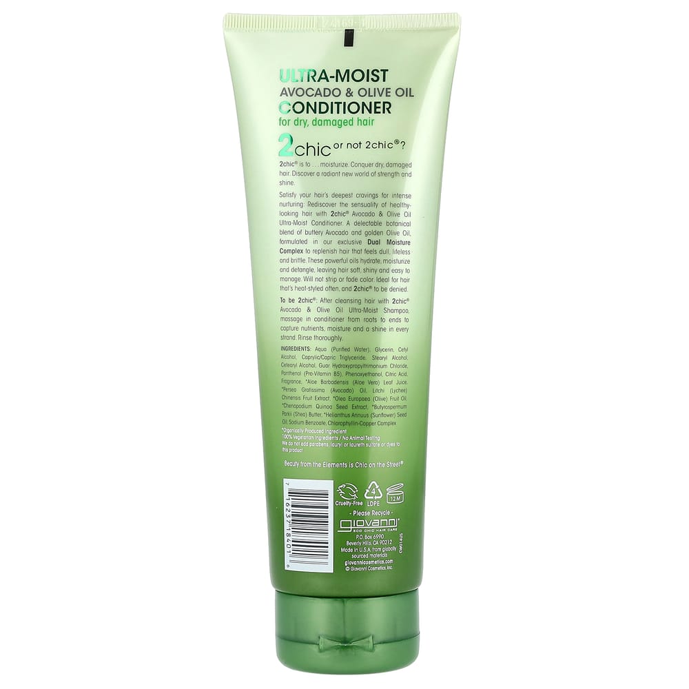 Giovanni 2chic Ultra-Moist Conditioner for Dry, Damaged Hair, 250ml