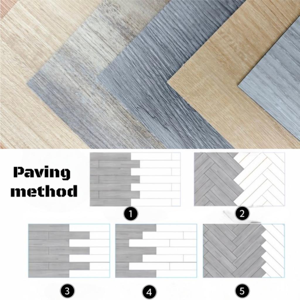 10PCS self-adhesive floor stickers, pressure-resistant, scratch-resistant and bedroom floor stickers