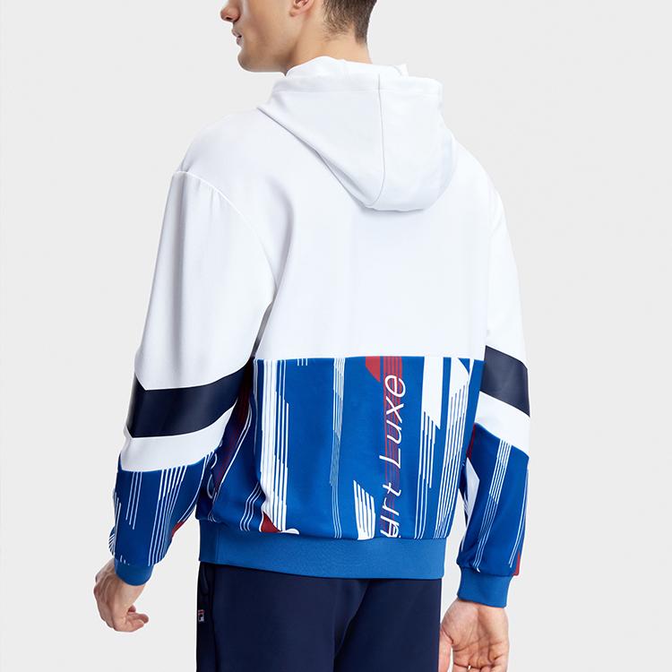 Fila 2023 Autumn New Fashion Casual Solid Color Hoodie Men Hoodies Standard-White A11M333205F-WT