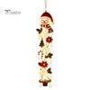 Snowflake Xmas Mantel Accents Glowing Christmas Door Hanger, Crochet Spiral Ornament with LED Lights, Snowman Santa Reindeer Decorative Winter