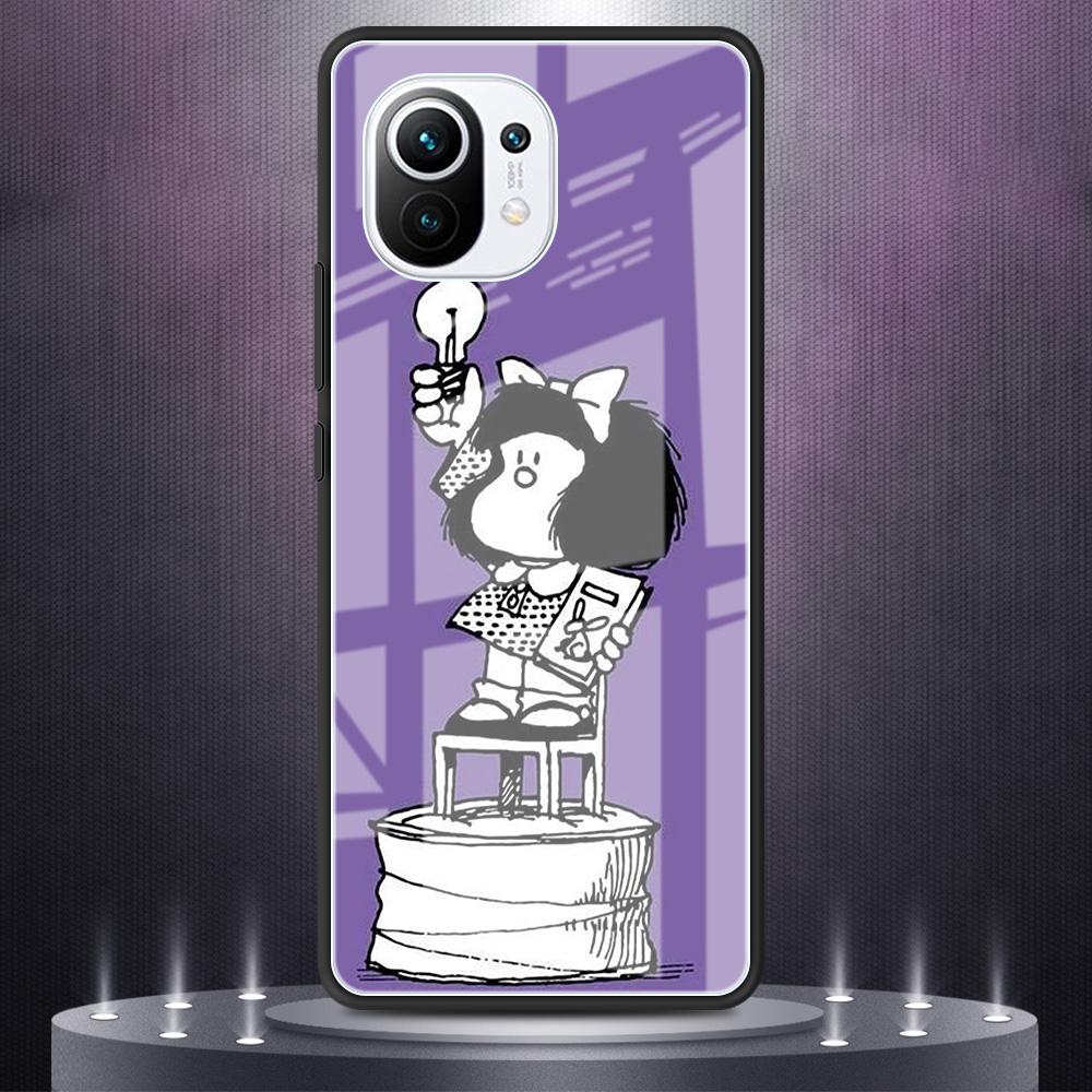 

Стеклянный чехол для Xiaomi Mi Poco X3 NFC M3 11T Pro 10T Note 10 Lite 9T F3 11i Роскошная закаленная задняя крышка для телефона Мультяшный Sac Mi Poco M3