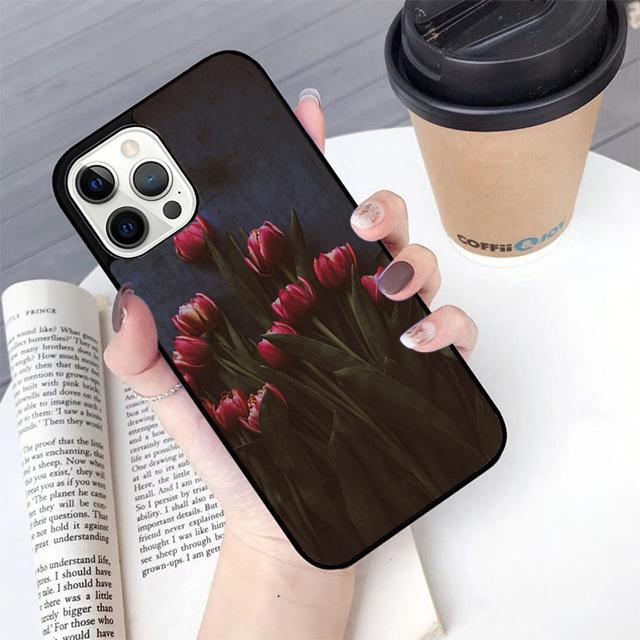 Tulips Flower Phone Case For Apple iPhone 17 Air Pro Max Plus Coque For iPhone 17 Air 14 15 16 13 12 Max Cover