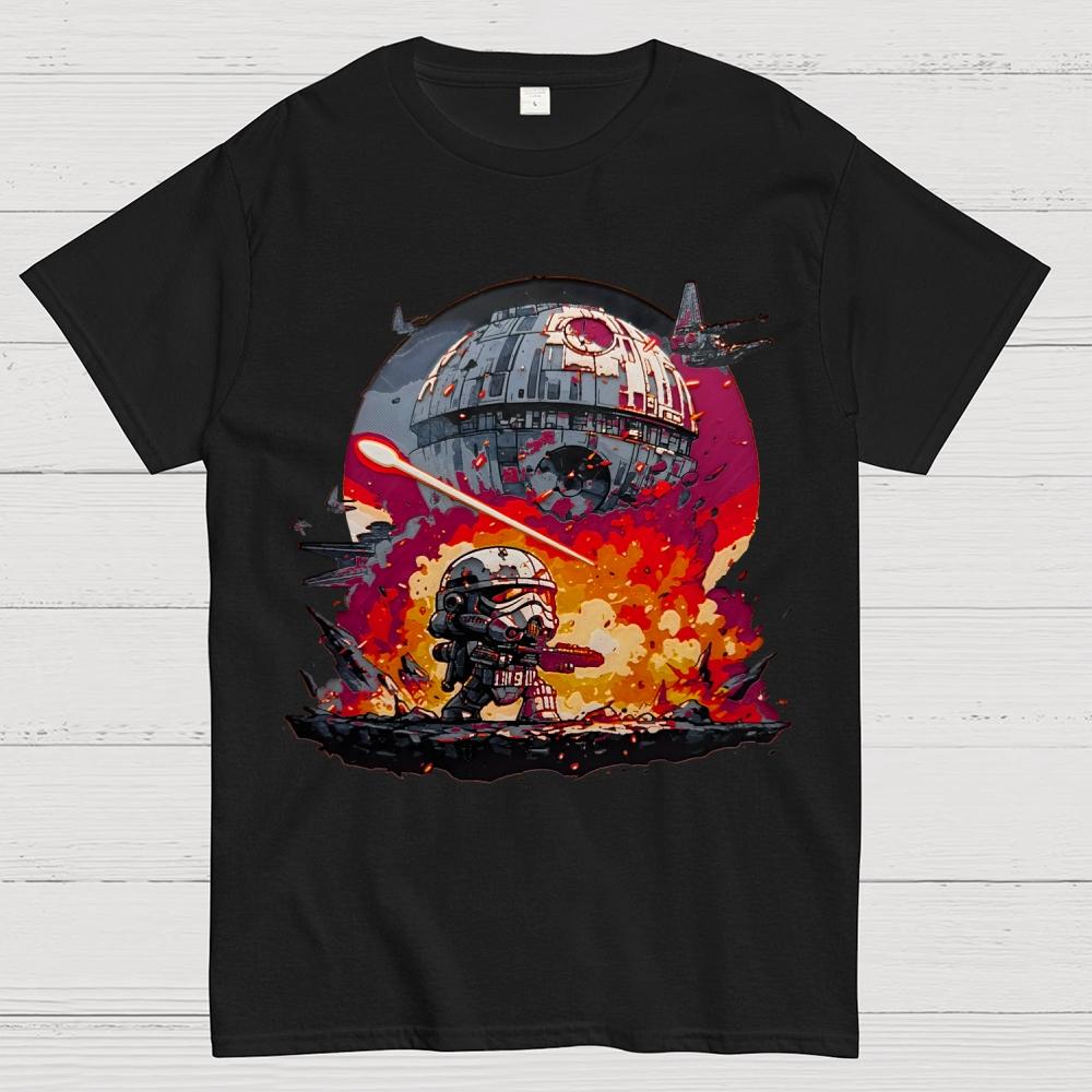 Death Star Unisex Cotton Summer Casual Cool Loose T-Shirt