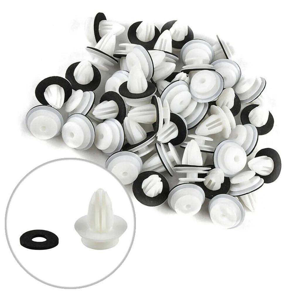 100Pcs Door Buckle Retainer Fastener Rivet Rivet Kit Fastener Rivet Bumper Clip  Auto Vehicle