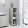 VidaXL Armoire de salle de bain Gris béton 30x30x95 cm Aggloméré