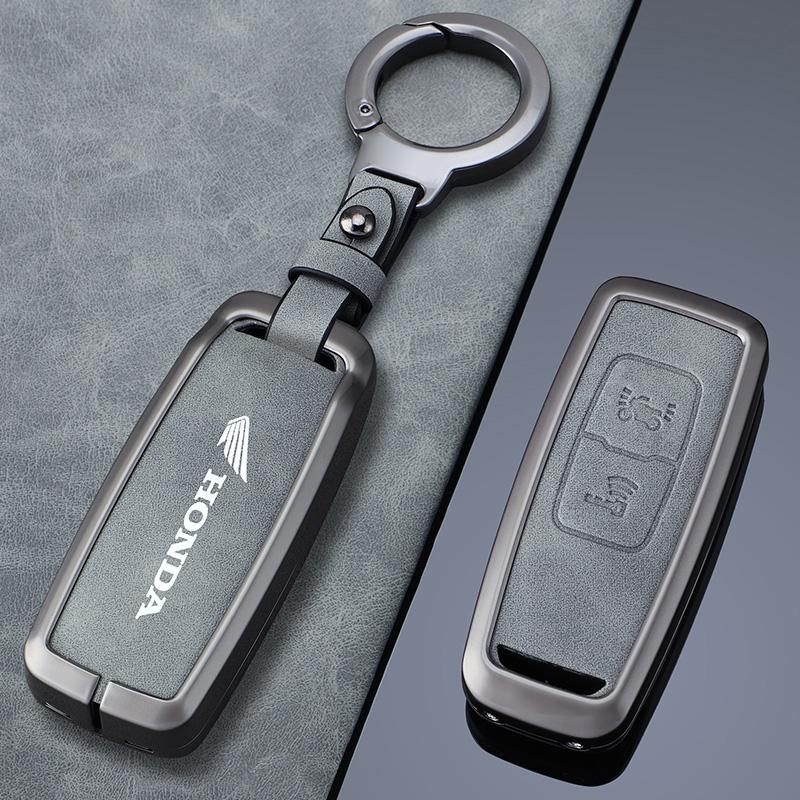 Car High-grade Gray Metal Key Case Cover Shell Fob For Honda PCX160 VISION SH350 160 PCX 125 Switch 150 ADV Wrench 350 2021 2022 akd256