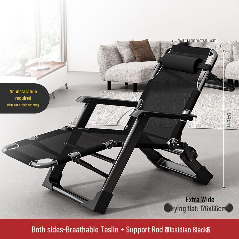 Reclining Foldable Lounge Chair for Napping, Office, or Home Use