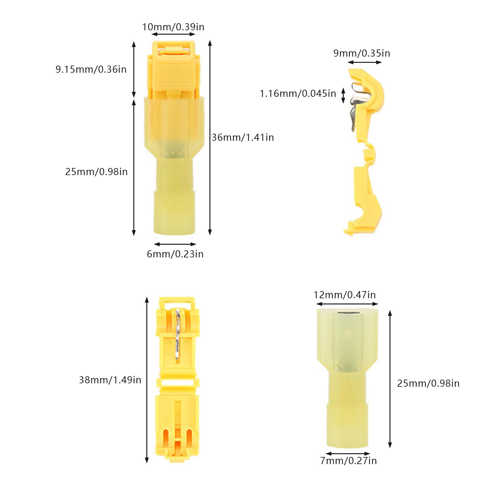 

Quick Electrical Cable Connectors Snap Splice Lock Wire Terminal T-Tap Crimp Terminals Ant Clips Electric Connector