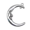 Irregular Oval Frame Connectors Moon Hammered Texture Links For Earring Making