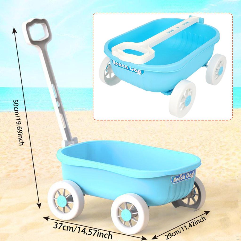 Bahçe Arabası Kum Oyuncak Motor Becerileri Tekerlekli Plaj Arabası Arka Bahçe İç Mekan Dış Mekan İçin