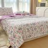 Summer Quilt Floral Style Duvets Single/Queen Size Comforter Thin Duvets Skin-Friendly Bedspread Edredones (No Pillowcase)