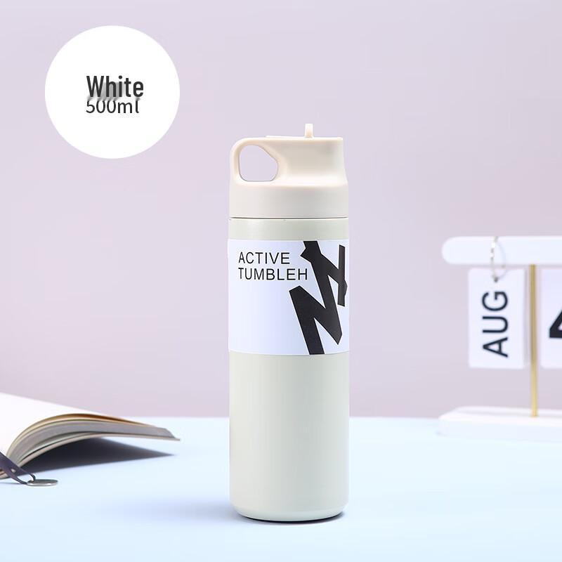 Shangqi 304 Stainless Steel Insulated Straw Sports Water Bottle