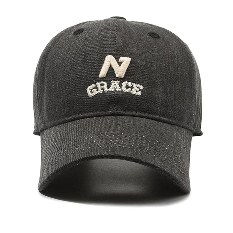 Vår Høst Brevlue Dame Sommer Solkrem Baseball Cap Herre Brodert Solhatt Hestehale Panama Cap Snapback Hat Solskjermhatter