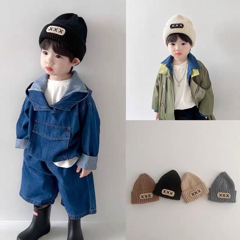 Baby Hat Autumn and Winter Infant Wool Hat Versatile Warm Versatile Knitted Warm Boys and Girls Pullover