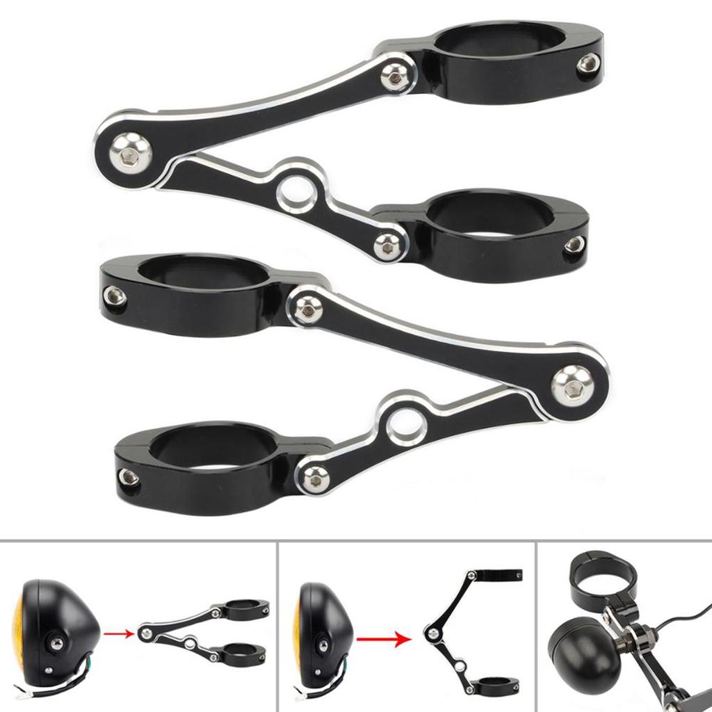 1Pair Motorcycles Headlight Bracket Mount Clamp 39-41mm Fork Tube for Homda