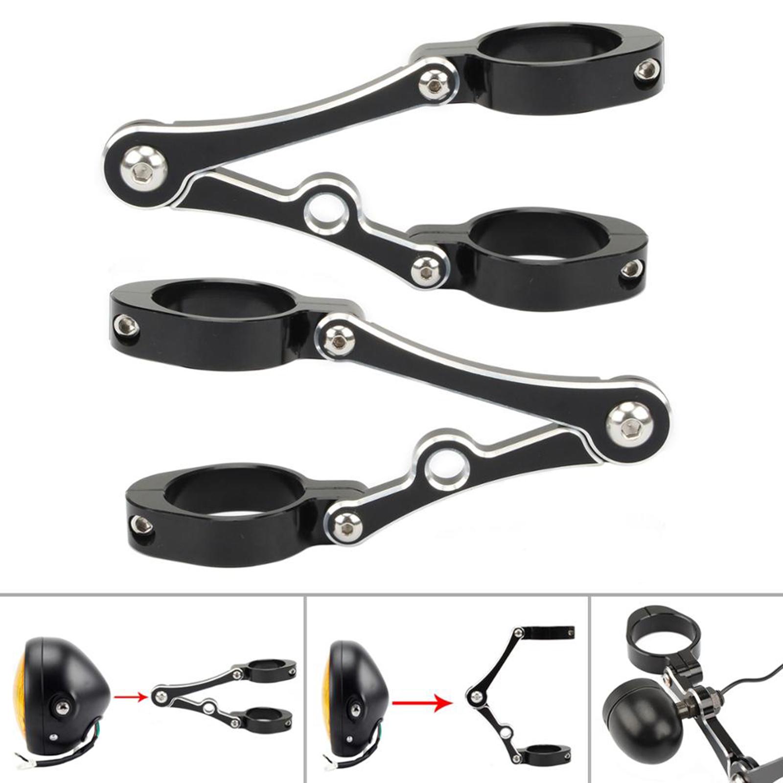 

1Pair Motorcycles Headlight Bracket Mount Clamp 39-41mm Fork Tube for Homda черный белый