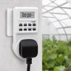 UK Plug Digital Timer Switch Multi-functional Digital Display Electronic Timer Outlet Wall Plug-in Energy Saving Timer