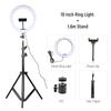 12inch RGB Led Ring Light With 0.5/1.6 Tripod Colorful 33/26cm Photographic Selfie Lighting For Youtube Live With Remote Control