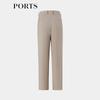 PORTS Women's Spring Pleated Straight-Leg Trousers LP8P018RWF051