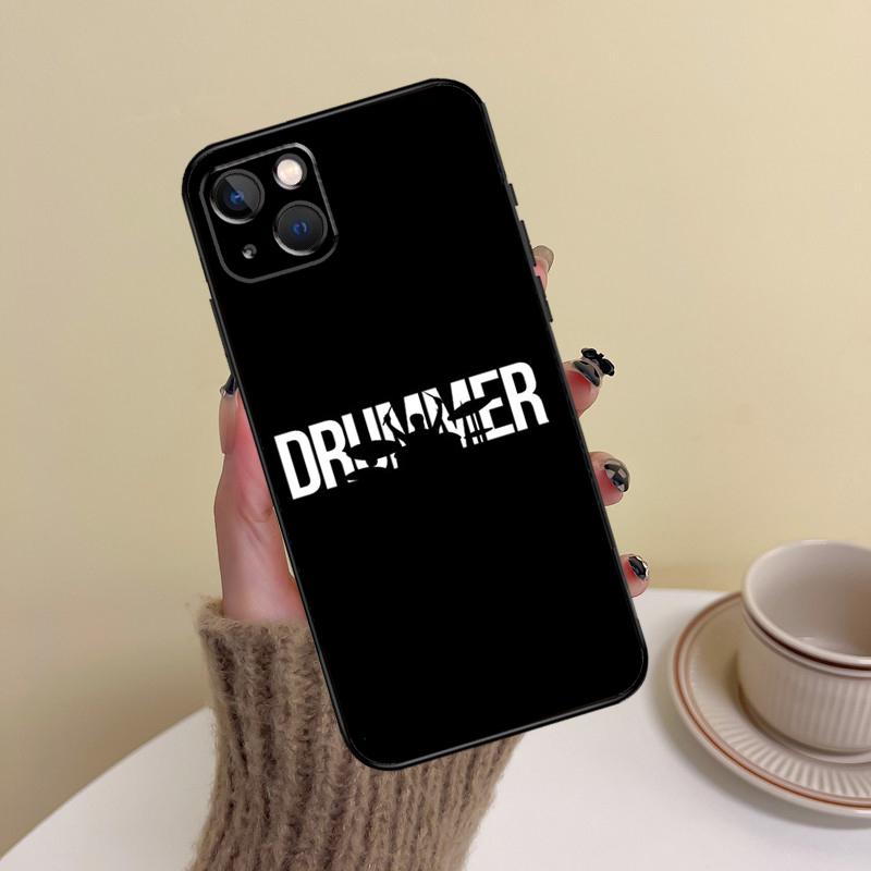 Drum Drummer Music Dj Phone Case For iPhone 14 13 12 11 15 16 Pro Max 7 8 Plus X XR XS Max 12 13 Mini Cover Case
