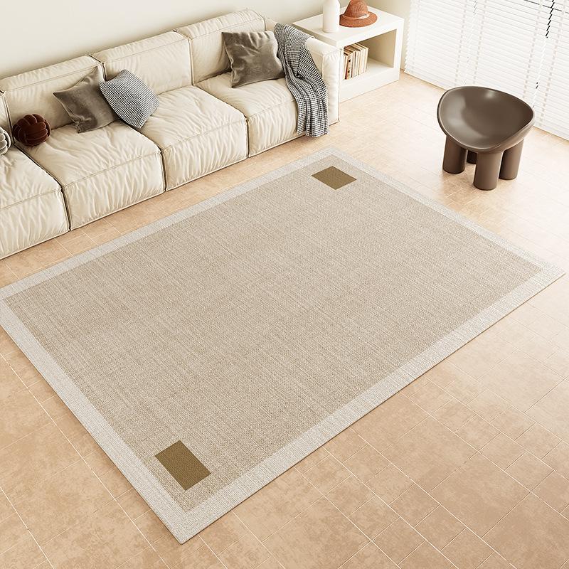 

Кристально-бархатный ковер, устойчивый к пятнам, для гостиной, спальни или журнального столика - Легко чистить, кремовый стиль, коврик на всю площадь пола 160×230cm