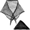 Breathable Mesh Crochet Hair Net High Elasticity Sleeping Triangle Hairnet Rollers Hairnet  Lady