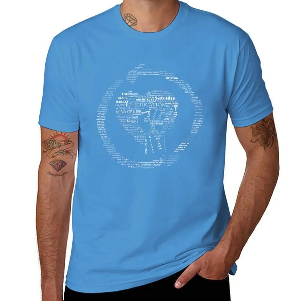 Rise Aganinst Typo T-Shirt quick drying summer clothes tops T-shirts for men cotton