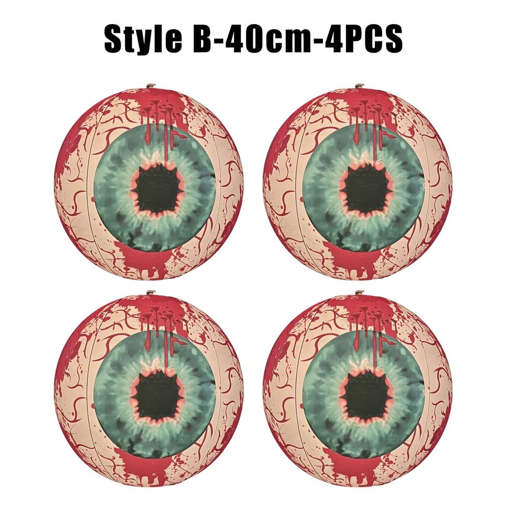 Giant Inflatable Eye Balls Halloween Decorations LED Light Up Bloodcharge Eyeballs Decor for Scary Tree Ornaments Party Decor
