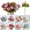 Colored Artificial Peony Flowers Perfect For Home Party Decoration**